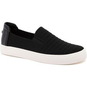Nautica Women’s Knit Slip-On Shoes – Casual Lightweight Comfort Sneakers with Cushioned Insole and Flexible Outsole(Black Knit)