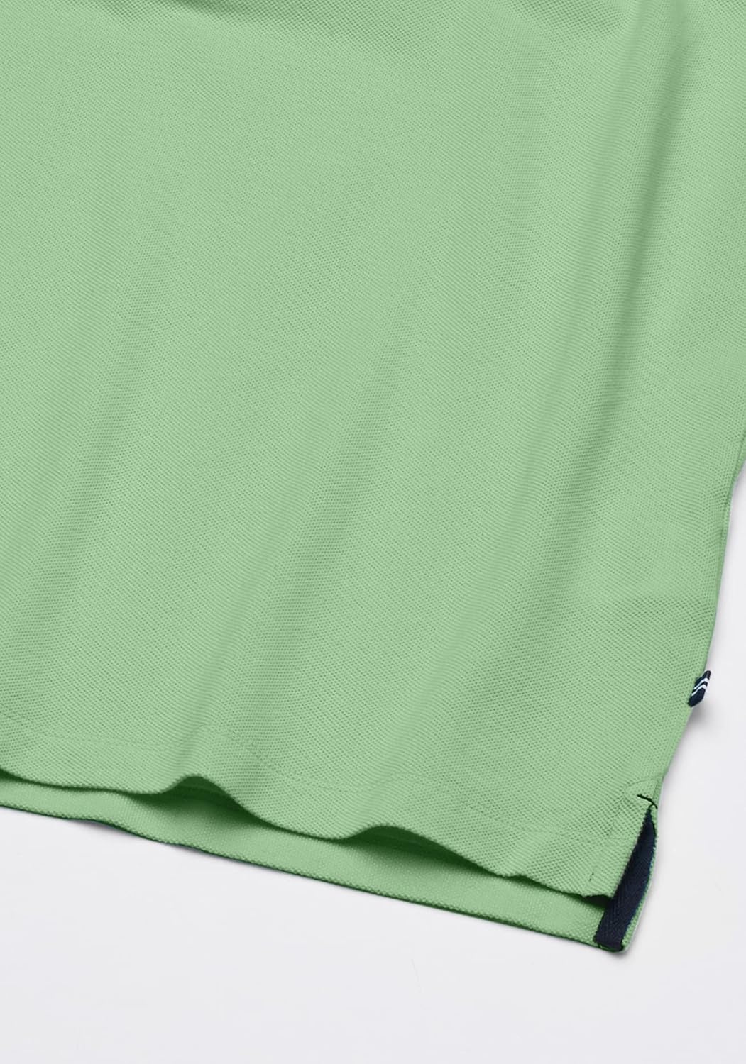 imageNautica Mens Short Sleeve Solid Cotton Pique Polo ShirtAsh Green Solid