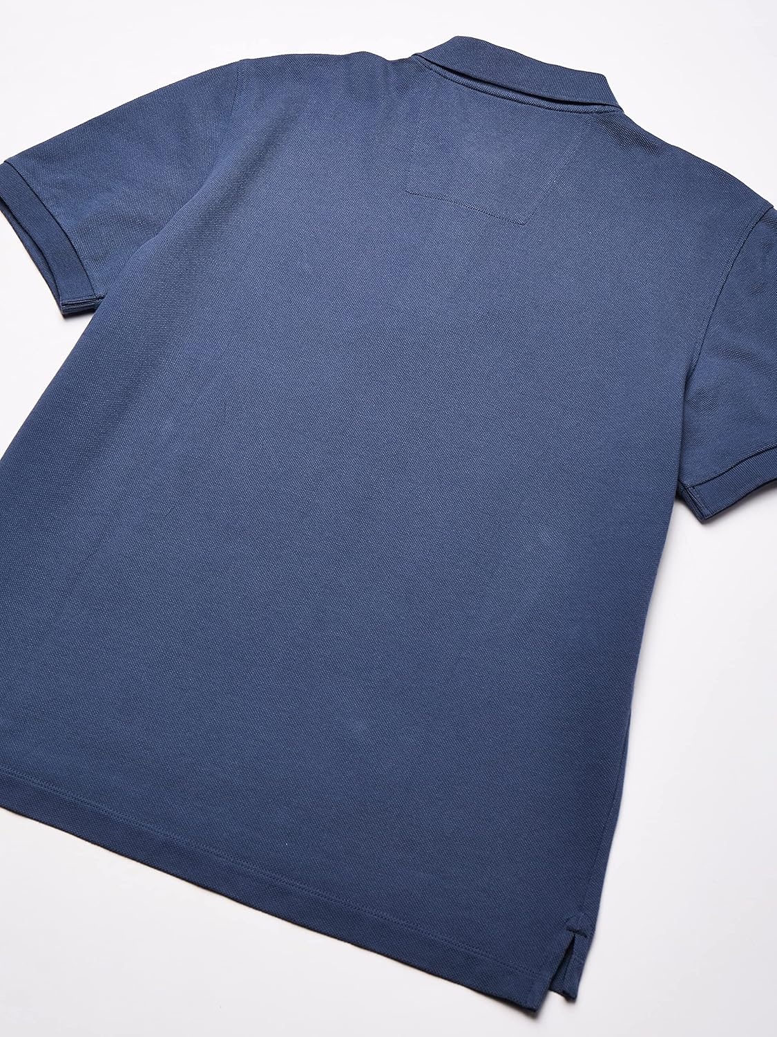 imageNautica Mens Short Sleeve Solid Cotton Pique Polo ShirtBlue Indigo Solid