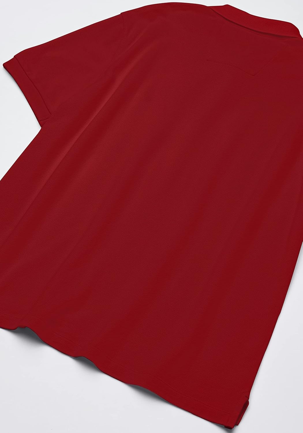 imageNautica Mens Short Sleeve Solid Cotton Pique Polo ShirtNautica Red Solid