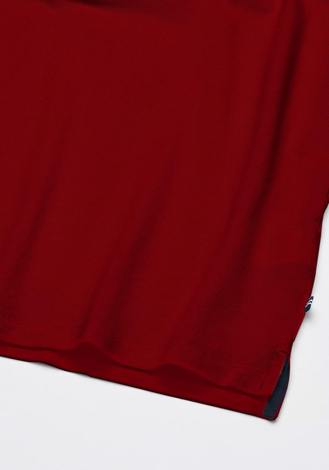 imageNautica Mens Short Sleeve Solid Cotton Pique Polo ShirtNautica Red Solid