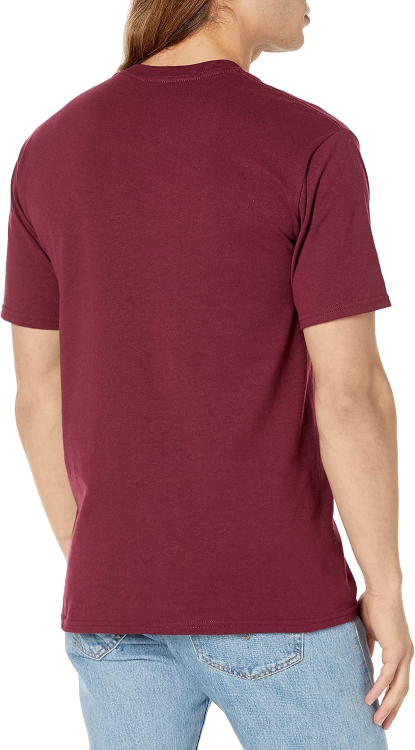 imageNautica Mens Short Sleeve Solid Cotton Pique Polo ShirtRoyal Burgundy