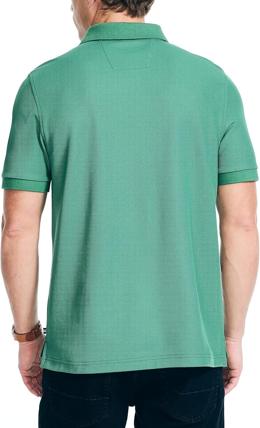 imageNautica Mens Sustainably Crafted Classic Fit Deck PoloCoastal Pine