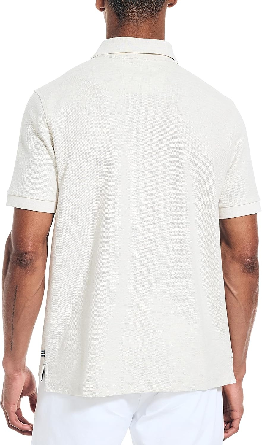 imageNautica Mens Sustainably Crafted Classic Fit Deck PoloOatmeal Heather 20
