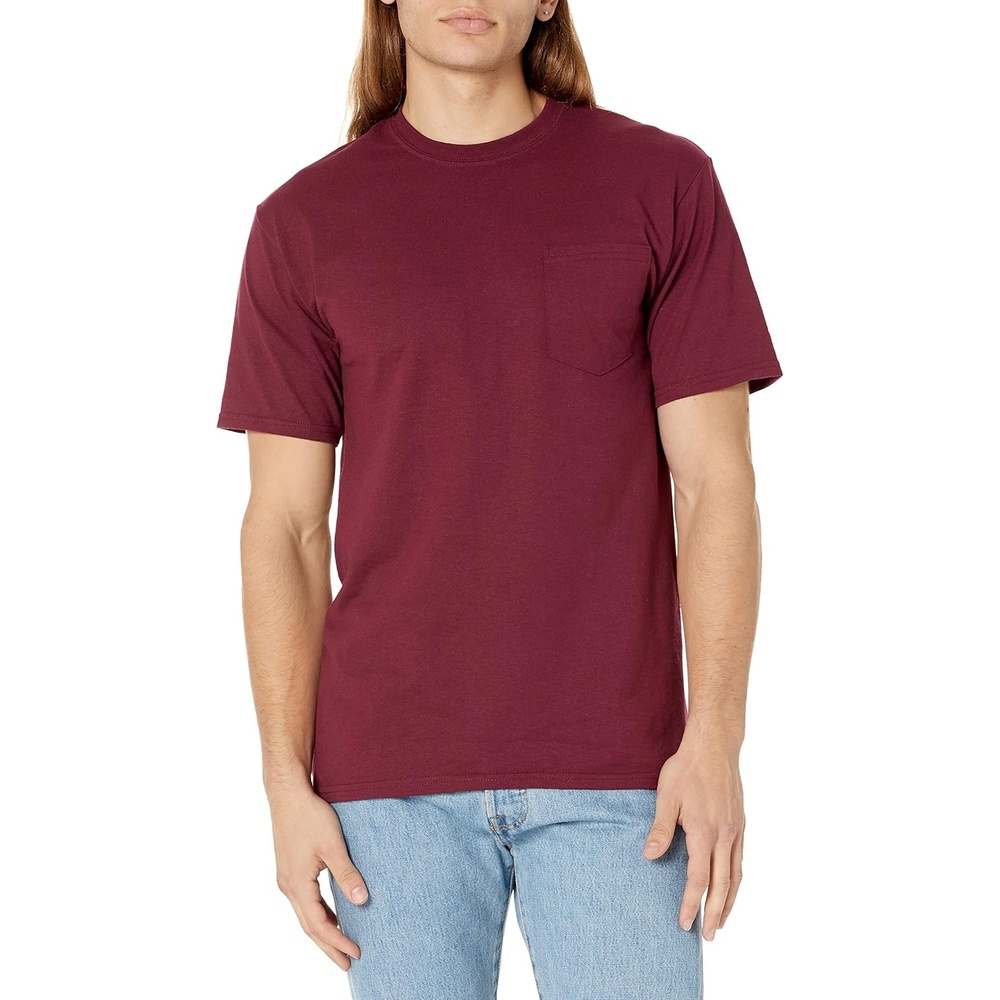 imageNautica Mens Short Sleeve Solid Cotton Pique Polo ShirtRoyal Burgundy