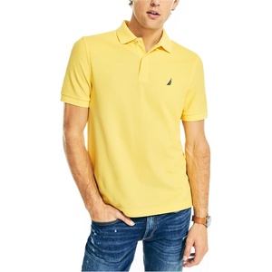 Nautica Men’s Sustainably Crafted Classic Fit Deck Polo(Aspen Gold)
