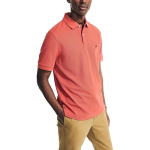 Nautica Men’s Sustainably Crafted Classic Fit Deck Polo(Cayenne)