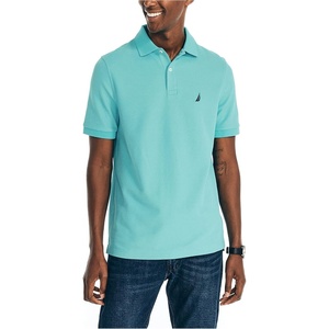 Nautica Men’s Sustainably Crafted Classic Fit Deck Polo(Scuba Blue)