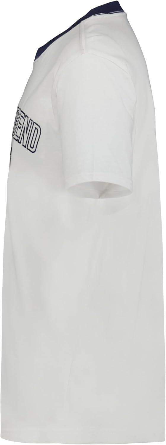imageNautica Boys Short Sleeve JClass Logo Crew Neck TShirt Soft Comfortable Relaxed FitFuture Legends Bright White