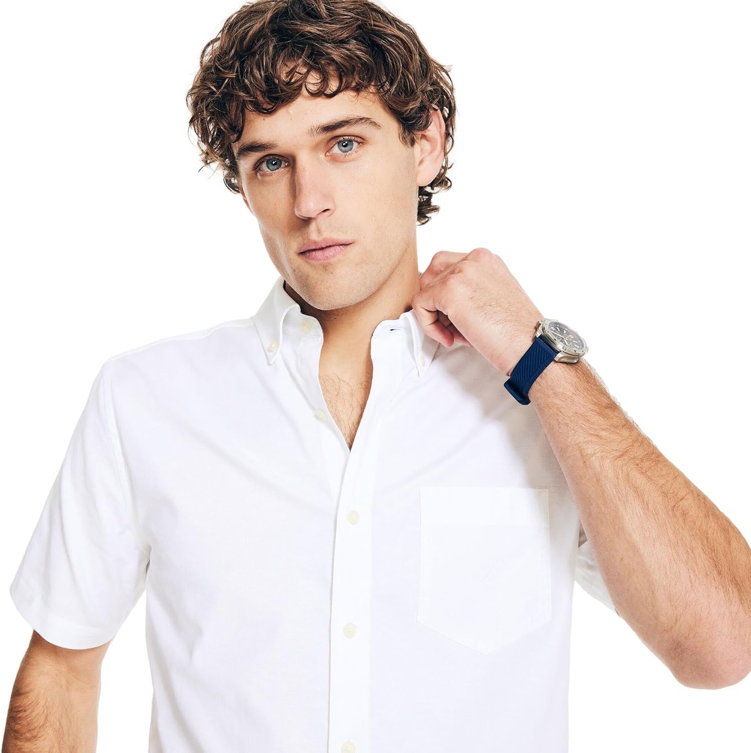 image:imageNautica Mens Nautica Mens Classic Fit Oxford ShirtNautica White