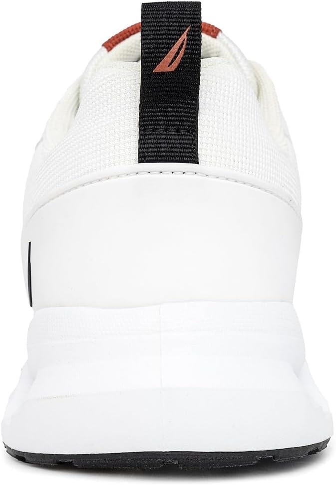 image:imageNautica Mens Running Sneakers Sport Fashion LaceUp Athletic Soft Shoes for Gym Tennis Men Cushioned Breathable Lightweight amp ComfortableWhite Black Orange