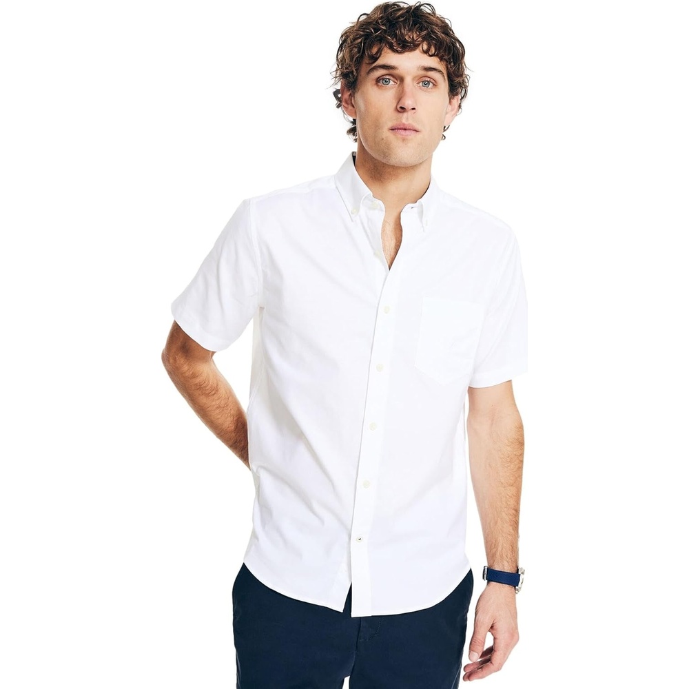 image:imageNautica Mens Nautica Mens Classic Fit Oxford ShirtNautica White