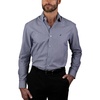 Navy Check Stripe