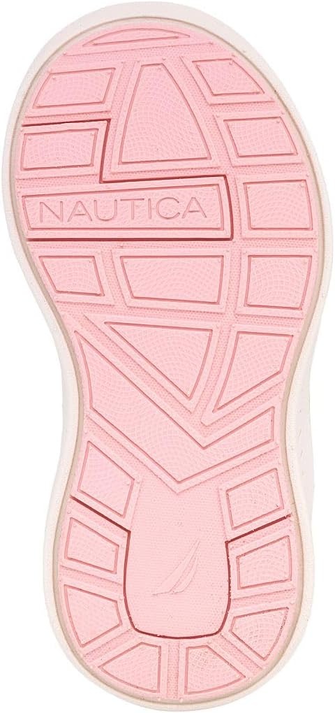 image:imageNautica Girls Toddler Knit SlipOn Sneakers with Max Comfort Sole Bungee Closure Tennis Running Shoes for School and Play ToddlerLittle KidCream