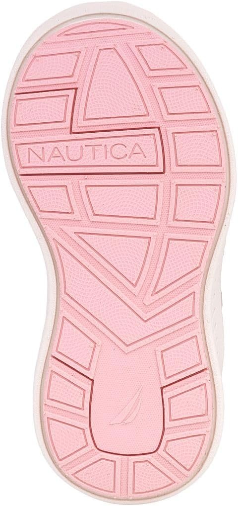 image:imageNautica Girls Toddler Knit SlipOn Sneakers with Max Comfort Sole Bungee Closure Tennis Running Shoes for School and Play ToddlerLittle KidPastel Rainbow Fade