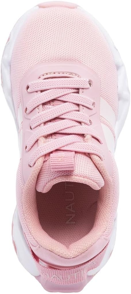 image:imageNautica Kids Running Sneakers Comfortable Shoes for Boys and Girls Sizes for Big amp Little Kids LaceUpBungee ManalapinPink Iridescent