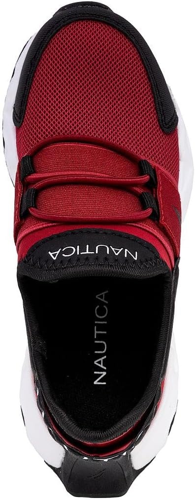 image:imageNautica Kids Running Sneakers Comfortable Shoes for Boys and Girls Sizes for Big amp Little Kids LaceUpBungee ManalapinRed Blackmikyle