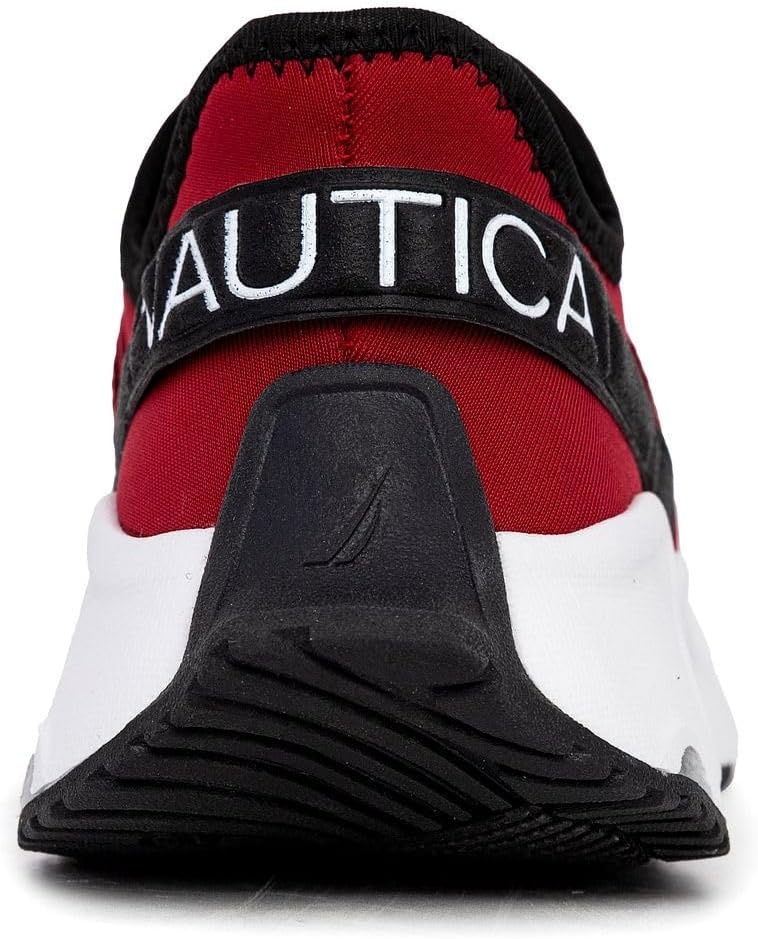 image:imageNautica Kids Running Sneakers Comfortable Shoes for Boys and Girls Sizes for Big amp Little Kids LaceUpBungee ManalapinRed Blackmikyle