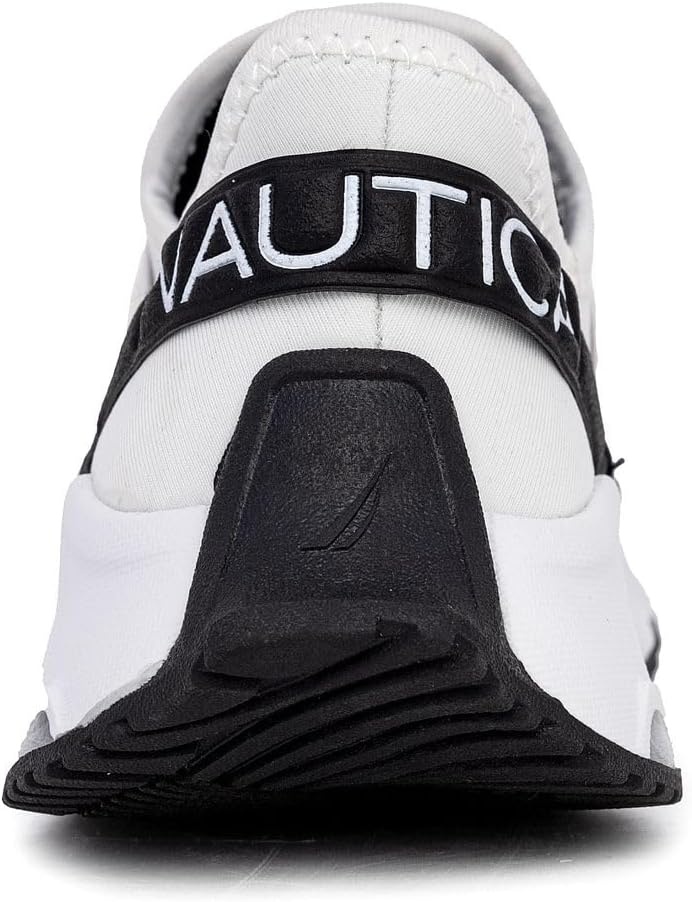 image:imageNautica Kids Running Sneakers Comfortable Shoes for Boys and Girls Sizes for Big amp Little Kids LaceUpBungee ManalapinWhite Blackmikyle