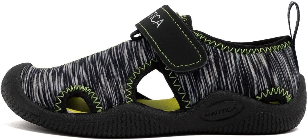 image:imageNautica Kids Water Shoes for Boys Girls Toddler Quick Dry Swim Shoes Aqua Socks Beach Pool Closed Toe Barefoot Summer Watershoes for Toddlers Size 512Black Multi