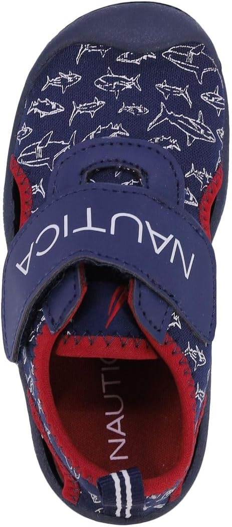 image:imageNautica Kids Water Shoes for Boys Girls Toddler Quick Dry Swim Shoes Aqua Socks Beach Pool Closed Toe Barefoot Summer Watershoes for Toddlers Size 512Blue