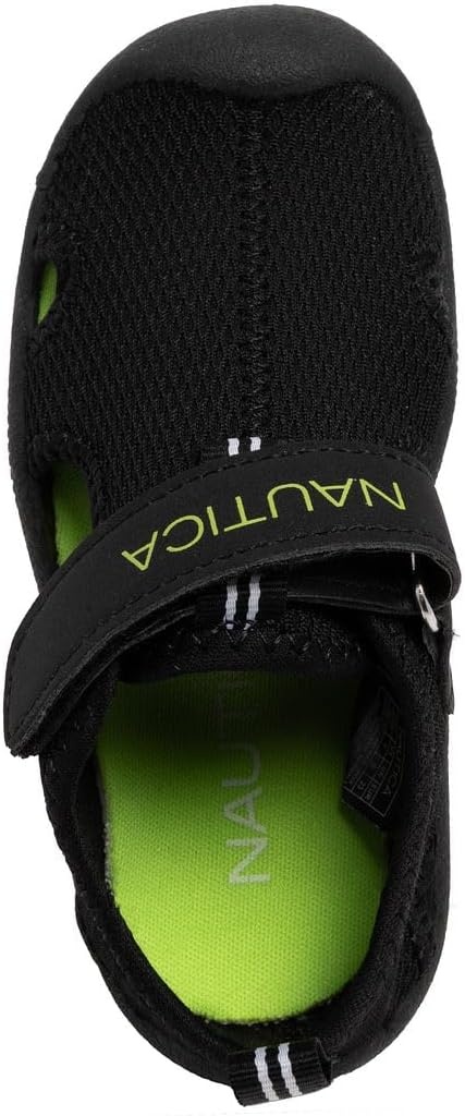 image:imageNautica Kids Water Shoes for Boys Girls Toddler Quick Dry Swim Shoes Aqua Socks Beach Pool Closed Toe Barefoot Summer Watershoes for Toddlers Size 512Black Fresh Lime