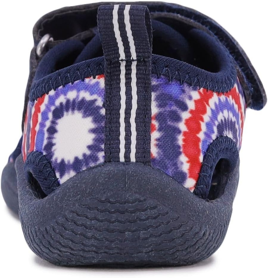 image:imageNautica Kids Water Shoes for Boys Girls Toddler Quick Dry Swim Shoes Aqua Socks Beach Pool Closed Toe Barefoot Summer Watershoes for Toddlers Size 512Red White Blue Tie Dye