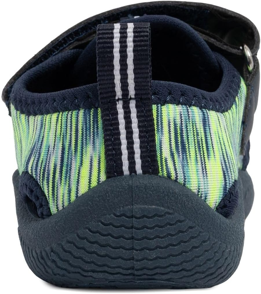 image:imageNautica Kids Water Shoes for Boys Girls Toddler Quick Dry Swim Shoes Aqua Socks Beach Pool Closed Toe Barefoot Summer Watershoes for Toddlers Size 512Navy Lime Heather