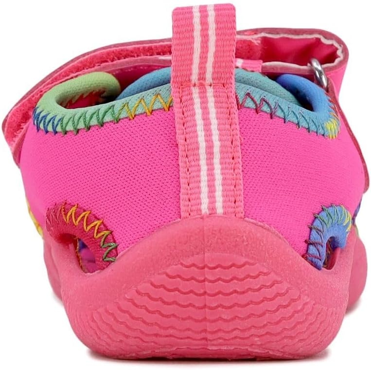 image:imageNautica Kids Water Shoes for Boys Girls Toddler Quick Dry Swim Shoes Aqua Socks Beach Pool Closed Toe Barefoot Summer Watershoes for Toddlers Size 512Pink Multi Binding