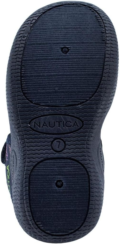 image:imageNautica Kids Water Shoes for Boys Girls Toddler Quick Dry Swim Shoes Aqua Socks Beach Pool Closed Toe Barefoot Summer Watershoes for Toddlers Size 512Navy Rainbow Logo