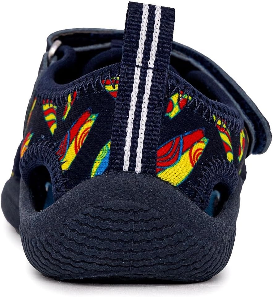 image:imageNautica Kids Water Shoes for Boys Girls Toddler Quick Dry Swim Shoes Aqua Socks Beach Pool Closed Toe Barefoot Summer Watershoes for Toddlers Size 512Navy Multi Surfs