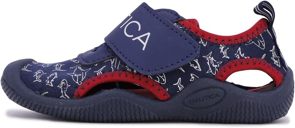 image:imageNautica Kids Water Shoes for Boys Girls Toddler Quick Dry Swim Shoes Aqua Socks Beach Pool Closed Toe Barefoot Summer Watershoes for Toddlers Size 512Blue
