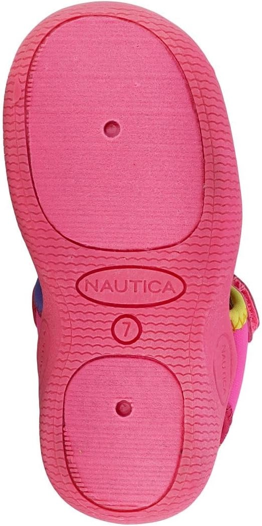 image:imageNautica Kids Water Shoes for Boys Girls Toddler Quick Dry Swim Shoes Aqua Socks Beach Pool Closed Toe Barefoot Summer Watershoes for Toddlers Size 512Pink Multi Binding