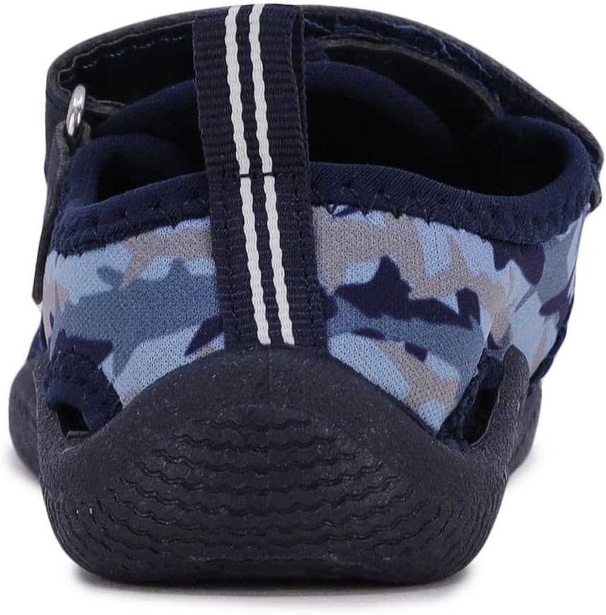 image:imageNautica Kids Water Shoes for Boys Girls Toddler Quick Dry Swim Shoes Aqua Socks Beach Pool Closed Toe Barefoot Summer Watershoes for Toddlers Size 512Navy Shark Camo