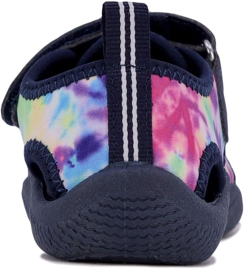 image:imageNautica Kids Water Shoes for Boys Girls Toddler Quick Dry Swim Shoes Aqua Socks Beach Pool Closed Toe Barefoot Summer Watershoes for Toddlers Size 512Multi Tie Dye Navy