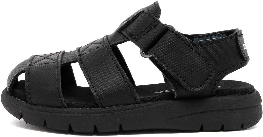 image:imageNautica Toddler Sandals ClosedToe Athletic Summer Shoes for Boys amp Girls with Adjustable Straps Perfect for Active Play Toddler amp Little Kid SizesBlack Mono