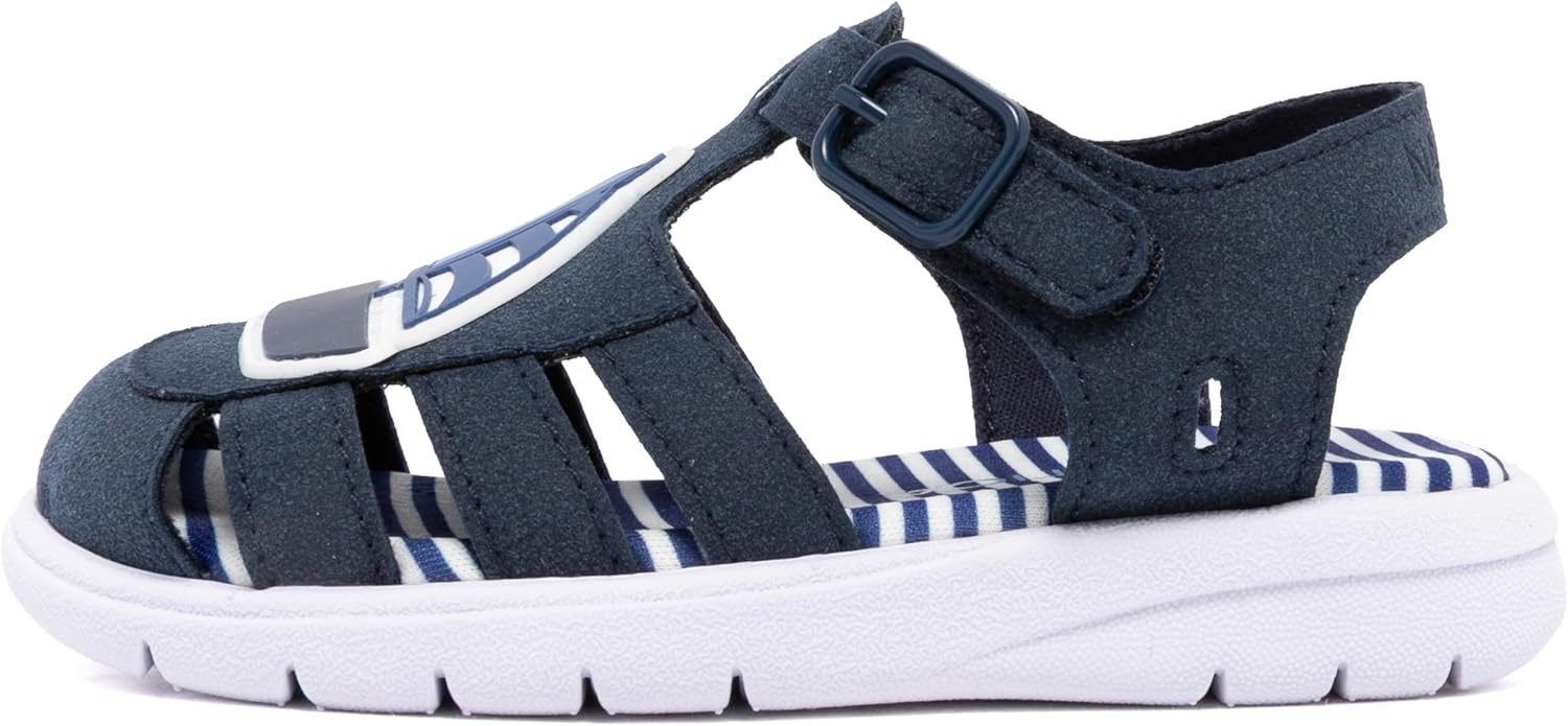image:imageNautica Toddler Sandals ClosedToe Athletic Summer Shoes for Boys amp Girls with Adjustable Straps Perfect for Active Play Toddler amp Little Kid SizesSail Boat Navy