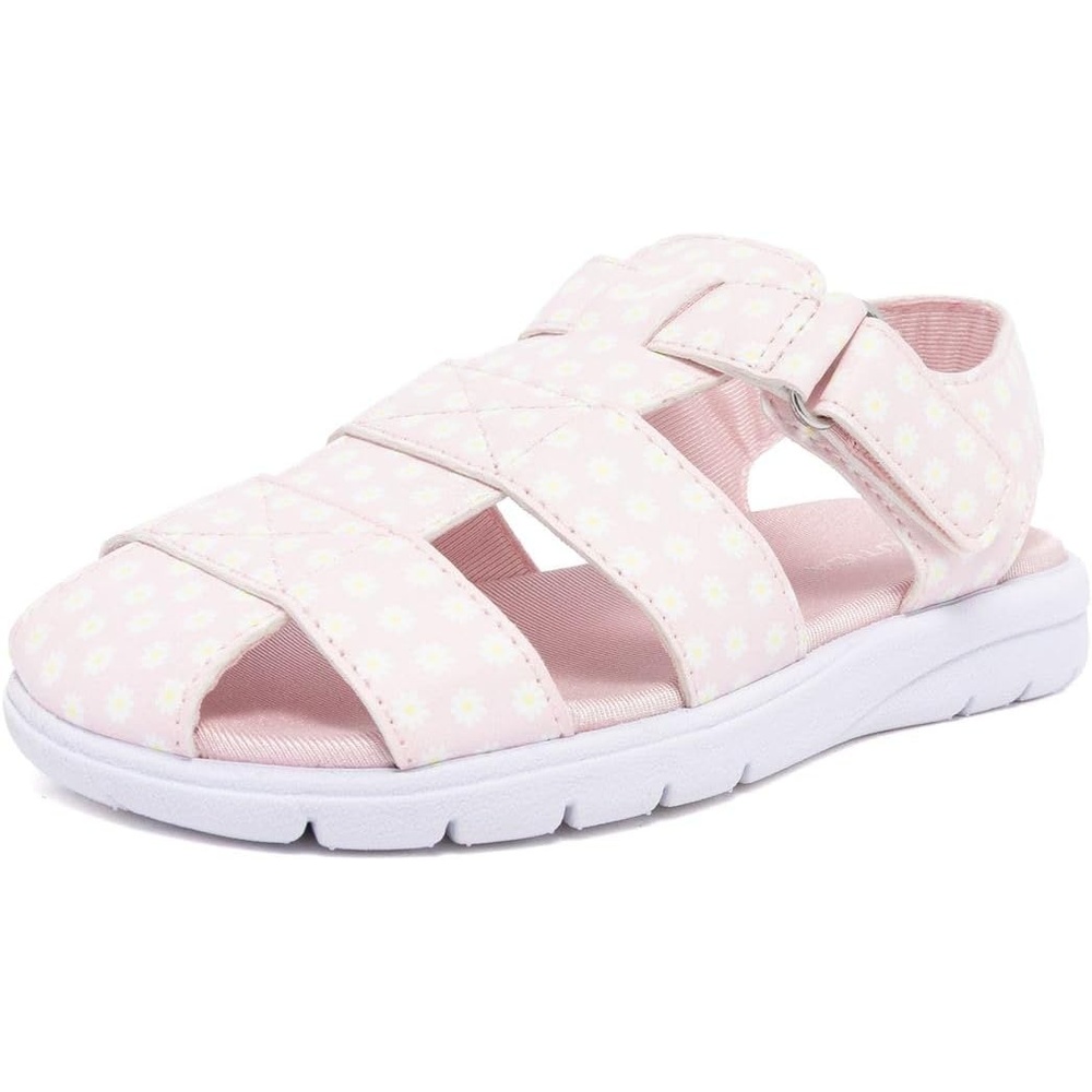 image:imageNautica Toddler Sandals  ClosedToe Athletic Summer Shoes for Boys amp Girls with Adjustable Straps Perfect for Active Play Toddler amp Little Kid SizesPink White Yellow