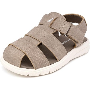 Nautica Toddler Sandals – Closed-Toe Athletic Summer Shoes for Boys & Girls with Adjustable Straps, Perfect for Active Play (Toddler & Little Kid Sizes)(Sand)