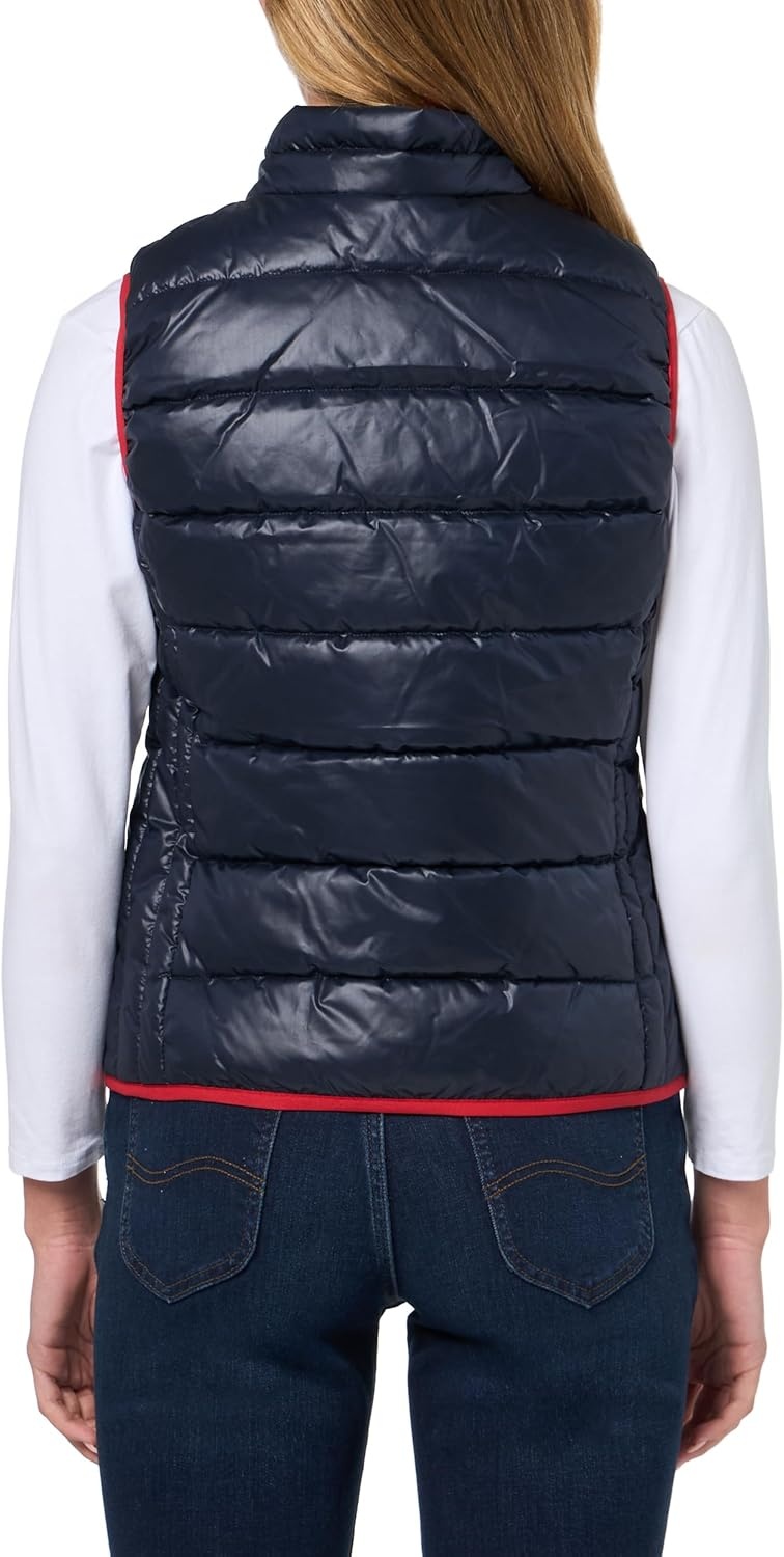 image:imageNautica Womens Zipup Sleeveless Puffer Vest JacketNight Sky