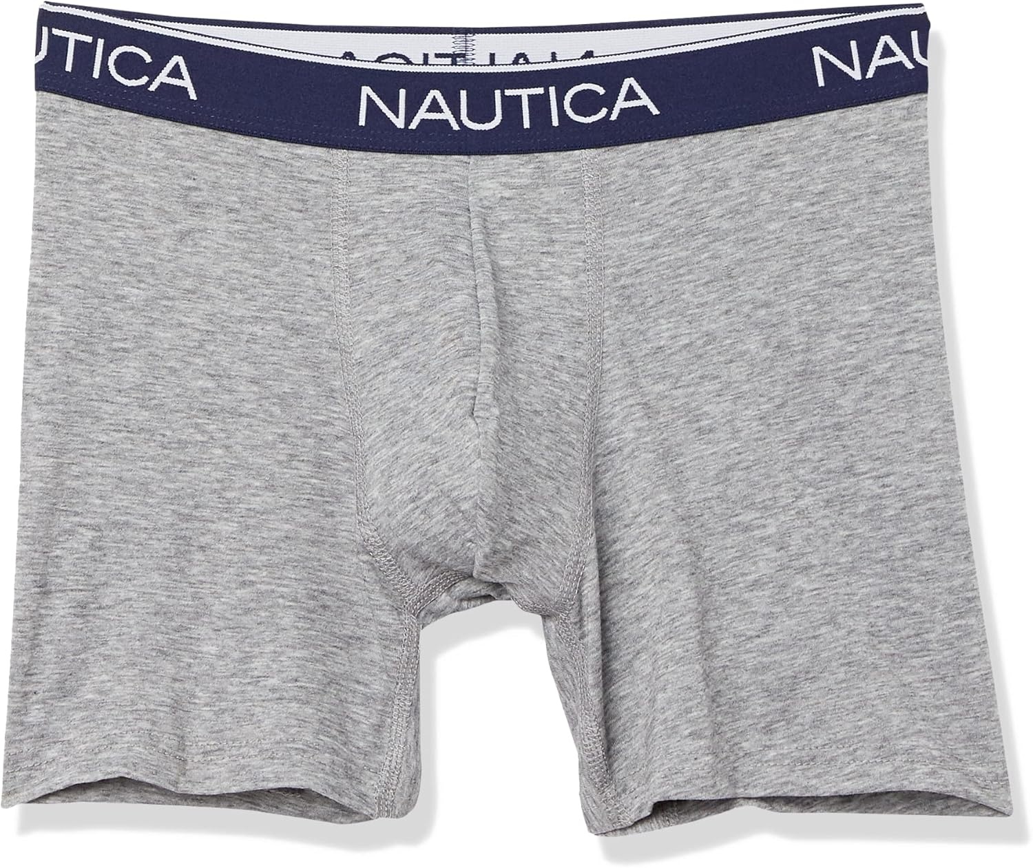 image:imageNautica Mens 4 Pack Heather Stretch Boxer Briefs2 Black HeatherCharcoal HeatherLight Grey Heather
