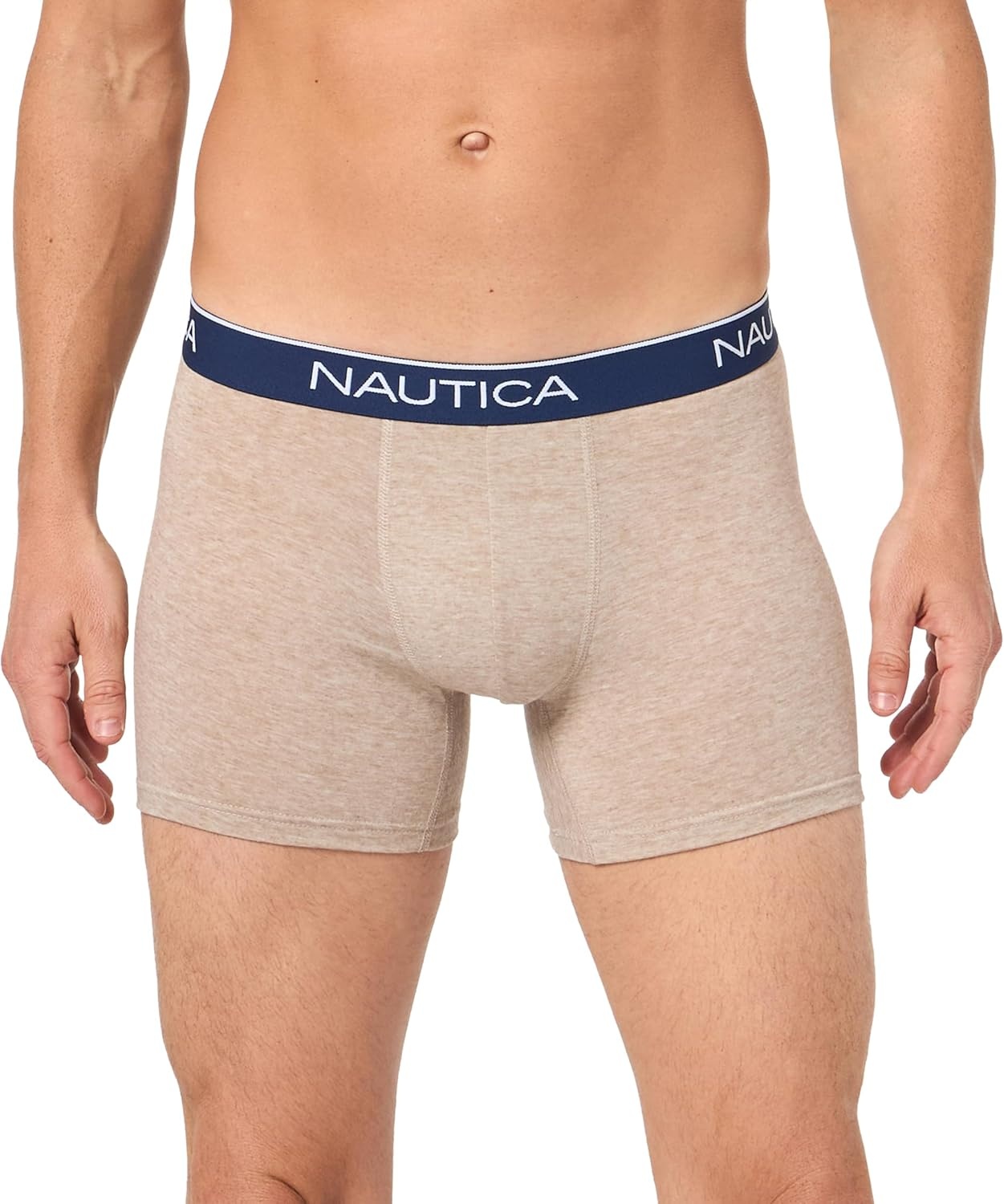 image:imageNautica Mens 4 Pack Heather Stretch Boxer BriefsEspressoCoffeeTanOatmeal Heather