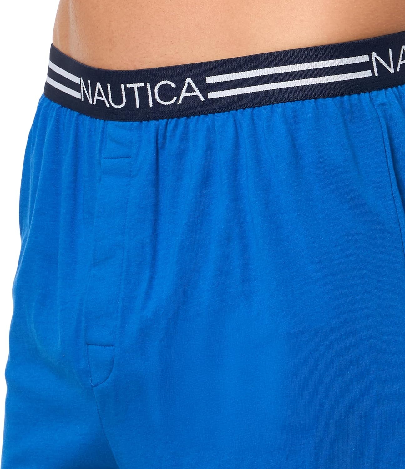 image:imageNautica Mens Classic Cotton Loose Knit BoxerSea Cobalt New