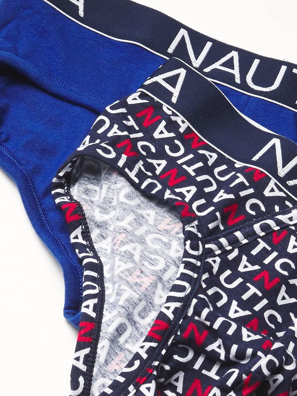 image:imageNautica Mens Classic Cotton Stretch 3Pack BriefsWindsurfAeroNautica Logo Print