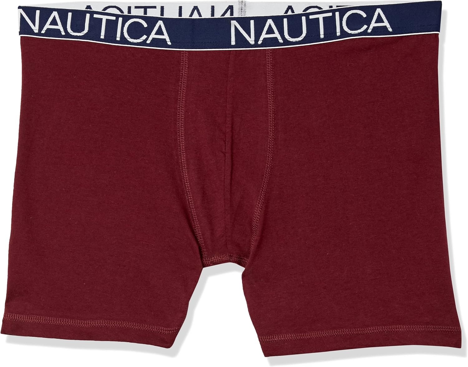 image:imageNautica Mens Cotton Stretch 4 Pack Boxer BriefsBlackTawny PortSpruce BlackAnchor Print