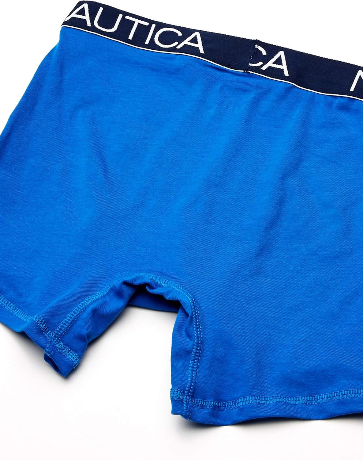 image:imageNautica Mens Cotton Stretch 4 Pack Boxer BriefsPeacoatSea CobaltAero Blue