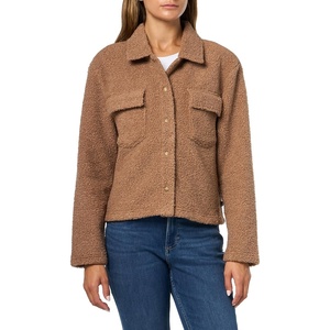 Nautica Women’s Cropped Soft Sherpa Jacket(Barley)