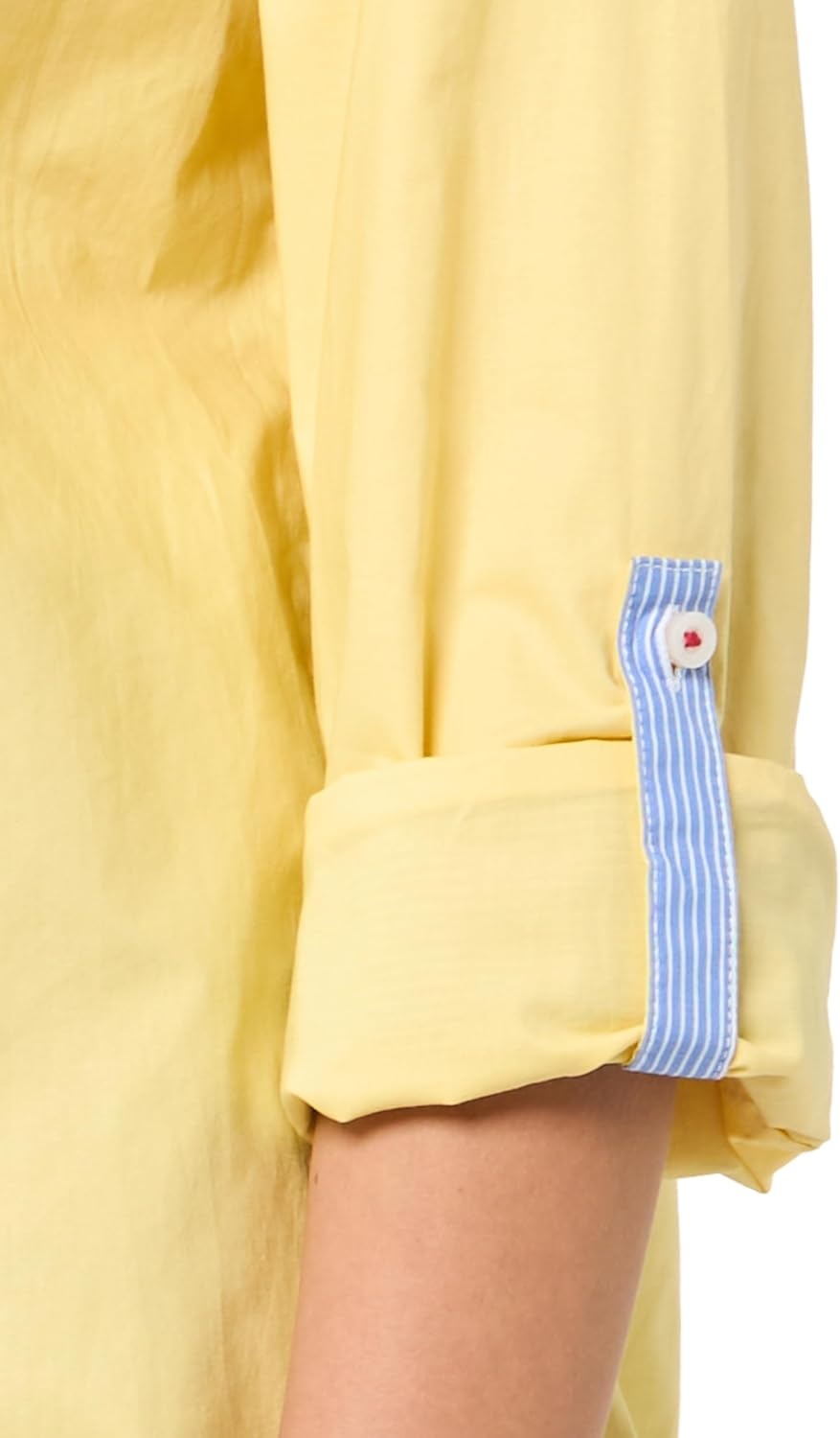 image:imageNautica Womens Button Front Long Sleeve Roll Tab ShirtSunshine
