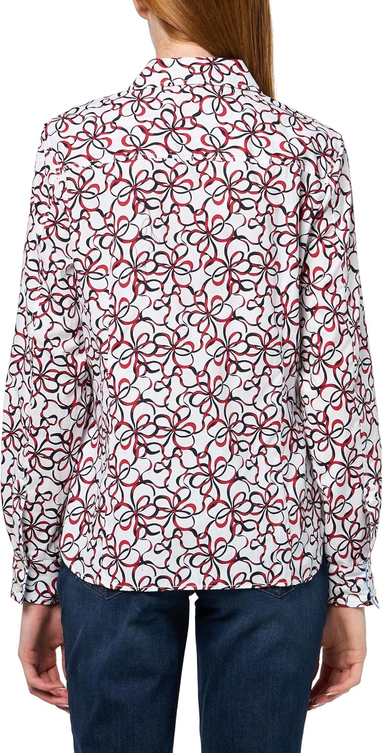 image:imageNautica Womens Jeans Long Sleeve Button Down Collared Shirt Bright White Multi Medium