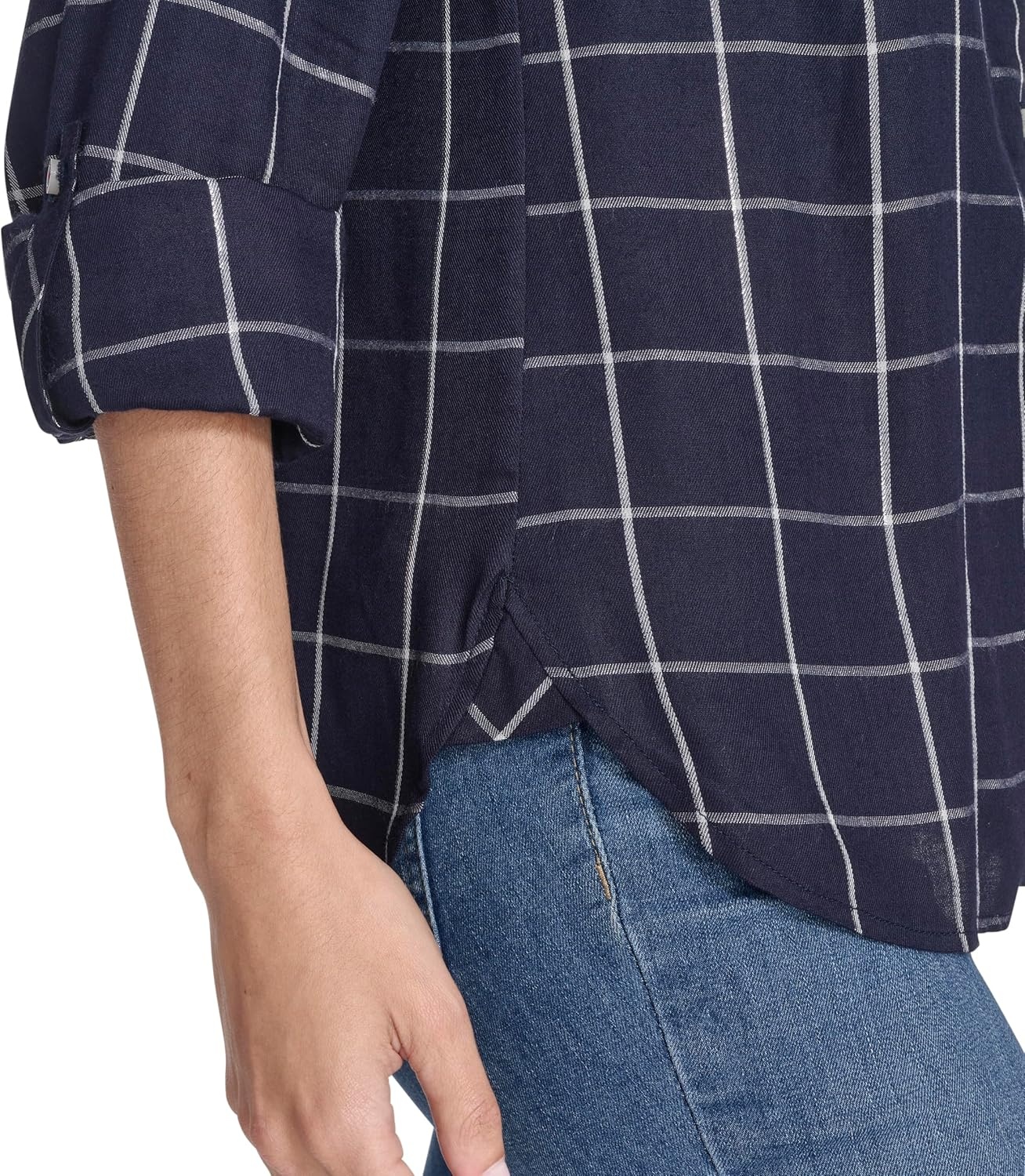 image:imageNautica Womens Jeans Long Sleeve Button Down Collared Shirt Night Sky Multi Large